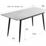 Rock plate folding table household 1.2 tensile 1.5