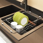 304 retractable sink drain rack