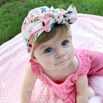 Baby printed rabbit ear cap