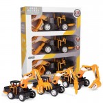 Children's simulated excavator bulldozer set