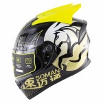 SOMAN Horn full helmet riding helmet