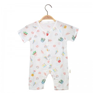 Baby gauze crawling clothes 73cm