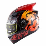 SOMAN Horn full helmet riding helmet