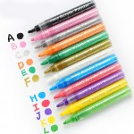 Water based acrylic pen double headed 8-color suit