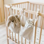 Crib storage hanging bag