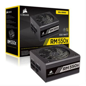 Corsair pirate ship rm550x rated 550W conversion efficiency full modular power supply