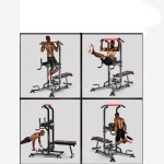 Multifunctional adjustable indoor fitness equipment for single and parallel bars