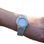 Diamond studded star hip hop Watch