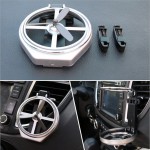 Automobile air outlet fan cup holder