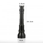 Outdoor high-power rechargeable aluminum alloy strong light flashlight