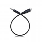 3.5mm stereo male female nut audio cable