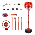 Indoor children's basketball rack can be lifted and lowered