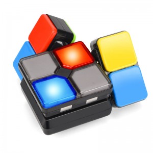 Luminous and vocal magic cube game console