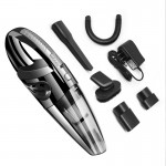 Wireless hand-held vehicle vacuum cleaner