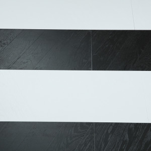 Black and white fishbone 12mm laminate floor