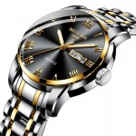 Quartz watch fully automatic waterproof fine steel strip