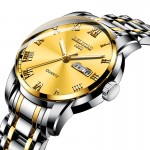 Quartz watch fully automatic waterproof fine steel strip