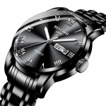 Quartz watch fully automatic waterproof fine steel strip