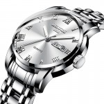 Quartz watch fully automatic waterproof fine steel strip