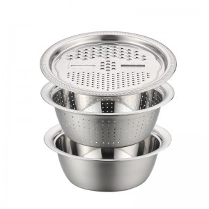 Multifunctional thickened stainless steel shaving basin drainage basin