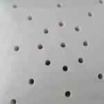 Square 6.5 inch 16cm perforated baking paper 100 sheets