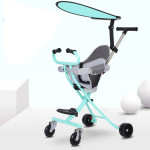 High landscape baby stroller baby stroller artifact portable foldable four wheeled baby stroller