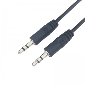 Aux cable 3.5mm audio cable three section public to public recording cable