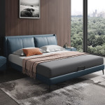 Nordic leather double bed 1.8m