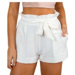 Fashion trend A-line shorts with fungus edge