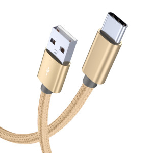 1m fast charging 5v3a charging cable Nylon Braided data cable applicable to type-C