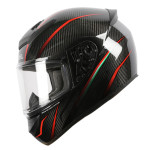Motorcycle helmet men's carbon fiber women's full helmet gray locomotive anti fog personality ultra light Bluetooth runn