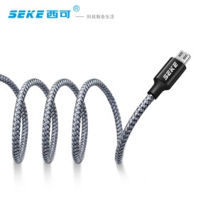 Quick charging fish net zinc alloy USB charging data cable