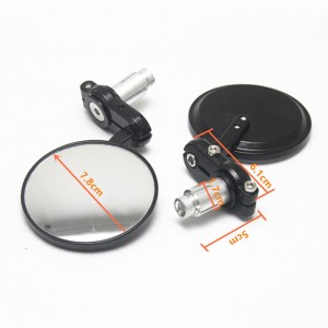 Motorcycle rearview mirror refitted