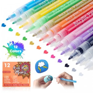 12 color suit human body color painting guka pen water-based paint pen