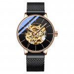 Mechanical watch simple waterproof for boys