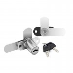 Lock cylinder 16mm diameter silver single opening