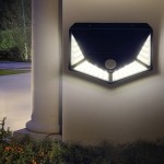 100led outdoor wall lamp, courtyard waterproof human body sensing corridor lamp