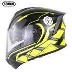Soman motorcycle racing helmet double lens uncovering helmet riding safety helmet four seasons motorcycle