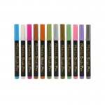 Color metal marker water-based paint pen 12 color set