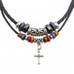 Alloy cross Beaded Necklace