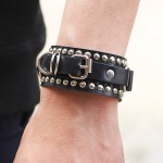 Punk Bracelet belt rivet shape