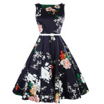 Retro High Waist large swing skirt, European and American slim dress, versatile court skirt