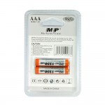 Two cartridge aaa7 1250mah Ni MH rechargeable batteries