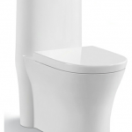 S-trap: 300/400mm Siphonic one piece toilet