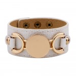 Wide leather lady Bracelet