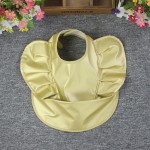 Children's waterproof Pu soft plastic three-dimensional Bib