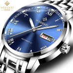 Swiss new men's automatic double calendar mechanical watch