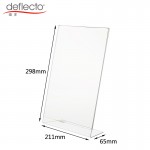 A4 horizontal and vertical L-shaped seat display clip display board