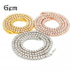 3mm / 4mm alloy Rhinestone Necklace