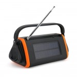 Solar powered hand radio